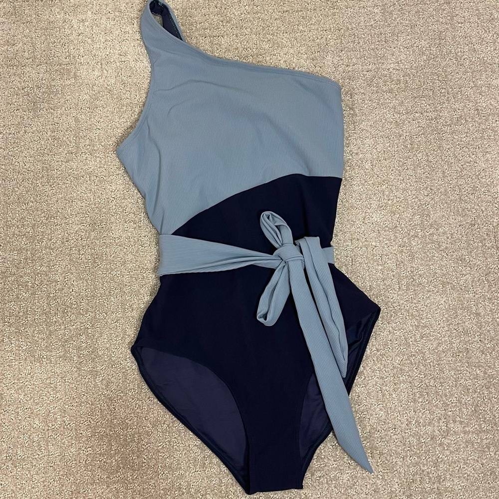 NWOT Mack and Mal Ribbed Contour Colorblock One Piece Small - Picture 2 of 4